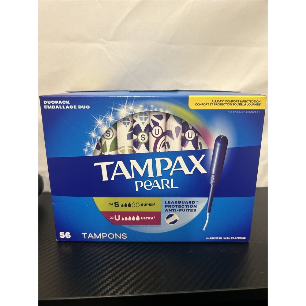 Pearl Tampons for Women Multipack, with LeakGuard Braid, Super/Ultra Absorben...
